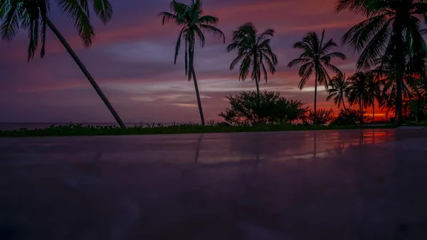 Sol Sale Sobre Golfo México Cerca Sinanche Yucatán México — Foto de Stock