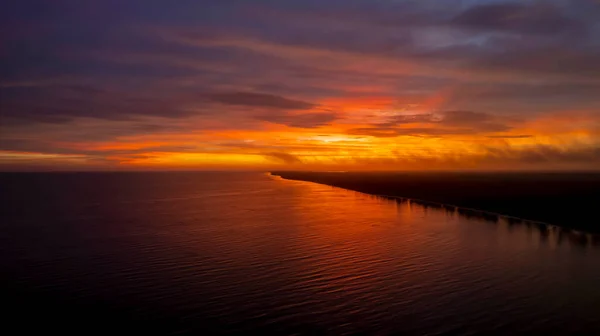 Солнце Восходит Над Мексиканским Заливом Около Синанш Юкатан Мексика — стоковое фото