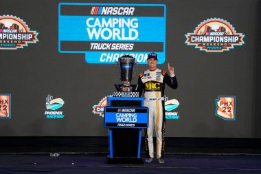 Zane Smith Avondale, AZ, ABD 'de NASCAR Dünya Kamp Şampiyonası' nı kazandı..