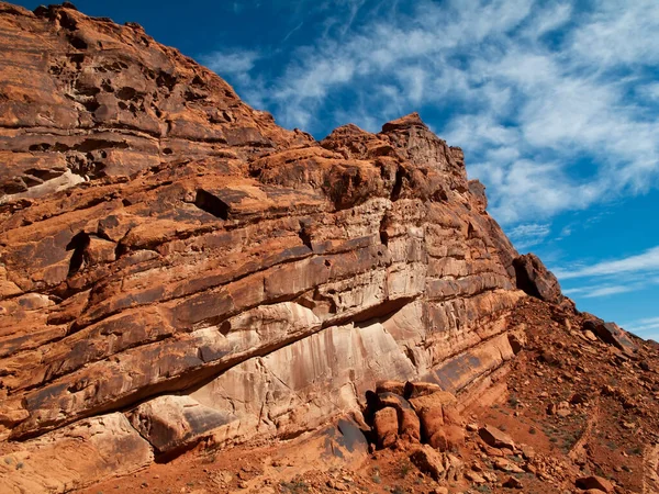 Gyönyörű Sziklaformációk Amerikai Délnyugat Sivatagában — Stock Fotó