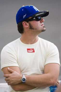 August 31, 2007 - Fontana, CA, USA: Paul Menard during qualifying for the NNCS Sharp Aquos at California Speedway in Fontana California