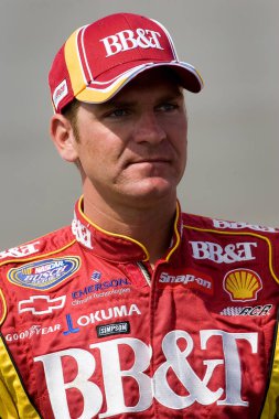 August 18, 2007 - Brooklyn, MI, USA: Clint Bowyer waits to qualify at Michigan International Speedway for the running of the NBS Carfax 250 in Brooklyn, MI.