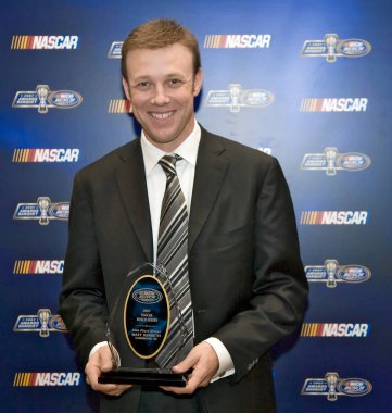 December 07, 2007 - Orlando, FL, USA: 10th Place driver, Matt Kenseth, receives his trophy at the Portofino Bay Hotel plays host to the NASCAR Busch Series Championship Banquet in Orlando, FL.