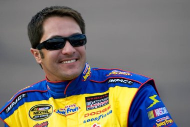February 11, 2001 - Phoenix, AZ, USA: David Stremme waits to qualify at Phoenix International Raceway for the running of the NASCAR Nextel Cup Checker Auto Parts 500 race in Phoenix, AZ.