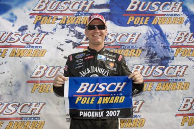 February 11, 2001 - Phoenix, AZ, USA: Clint Bowyer will start on the pole at Phoenix International Raceway for the running of the NASCAR Busch Series Arizona Travel 200 in Phoenix, AZ.