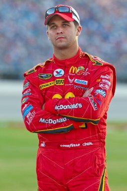 09 July, 2009: McDonald's driver, Reed Sorenson, waits to qualify for the LifeLock.com 400 race at the Chicagoland Speedway in Joliet, IL.