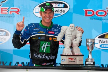 26 September, 2009:  Clint Bowyer wins the Dover 200 race at the Dover International Speedway in Dover, DE.