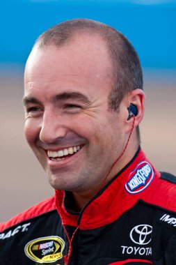Avondale, AZ - November 13, 2009:  Little Debbie driver, Marcos Ambrose, watis to qualify for the Checker O'Reilly Auto Parts presented by Pennzoil race at the Phoenix International Raceway in Avondale, AZ on November 13, 2009.