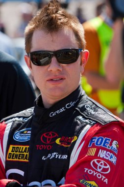 April 17 2009 NASCAR Subway Fresh Fit 500 Avondale,  NC - Jason Leffler watches qualifying at the Phoenix International Raceway.