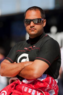 Apr 03, 2009 NASCAR Samsung 500 Fort Worth, TX - Juan Pablo Montoya watches qualifying for the Samsung 500 NASCAR Sprint Cup Series event at the Texas Motor Speedway in Fort Worth, TX.
