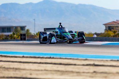 Arrecifes 'ten Agustin Hugo Canapino (78) (R) (Arrecifes, Arjantin), Thermal CA' daki Termal Kulüp Açık Testi için yapılan bir alıştırma sırasında dönüşler geçiriyor..