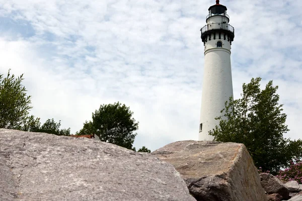 July 2009 Racine Usa Wind Point Lighthouse Lighthouse Located North — 스톡 사진