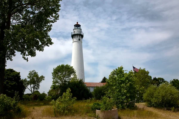 July 2009 Racine Usa Wind Point Lighthouse Lighthouse Located North — 스톡 사진