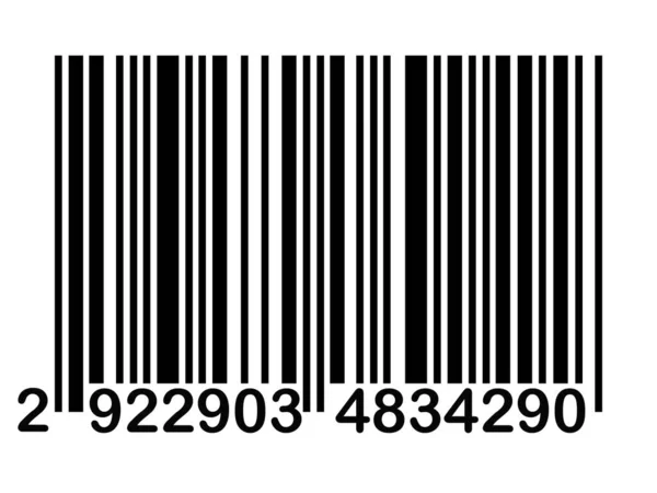 Standard Barcode White Background — Stock Photo, Image
