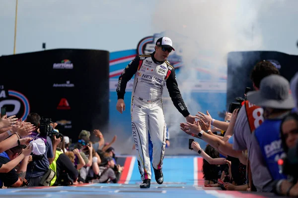 Brad Keselowski Viene Presentato Tifosi Prima Della Daytona 500 Alla — Foto Stock