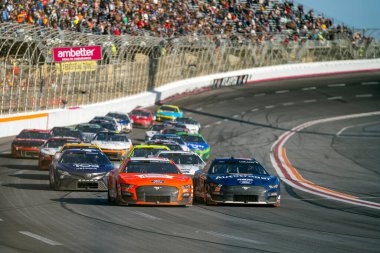 Brad Keselowski, Hampton, GA, ABD 'deki Ambetter Health 400 için NASCAR Cup Serisi için yarışıyor.