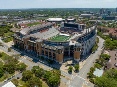 Teksas, Austin 'deki Darrell K Royal Memorial Stadyumu. Teksas Üniversitesi kampüsü..  