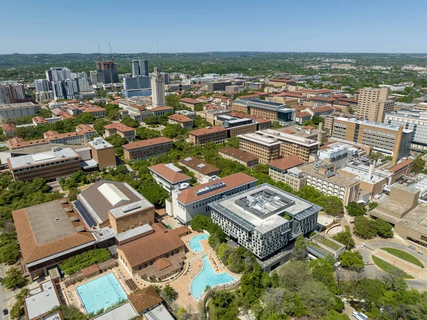Hlavní Budova Známá Jako Věž Budova Centru Texaské Univerzity Austinově — Stock fotografie