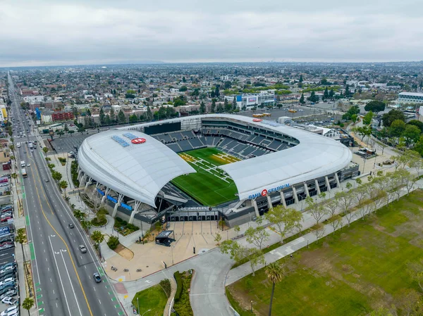 Bmoスタジアムにはロサンゼルスサッカークラブやナショナルレディースサッカーリーグエンジェルシティがある — ストック写真
