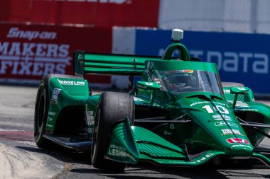 Barselona, İspanya 'dan ALEX PALOU (10), ABD' nin Kaliforniya eyaletinin Long Beach şehrindeki The Streets of Long Beach 'teki Long Beach Acura Grand Prix' ine hak kazandı..