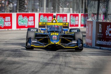 Valencia, Kaliforniya 'dan COLTON HERTA (26), ABD' nin Kaliforniya eyaletinin Long Beach şehrindeki The Streets of Long Beach 'teki Acura Grand Prix' sine hak kazandı..