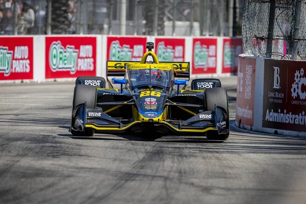 Colton Herta Valencia California Califica Para Gran Premio Acura Long —  Fotos de Stock