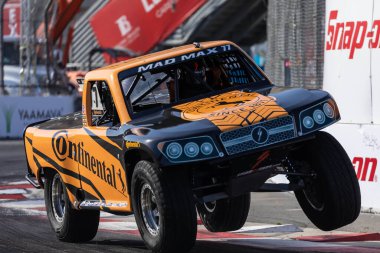 Havasu Gölü 'nden MAX GORDON (77), AZ Long Beach' in Acura Grand Prix 'si sırasında Long Beach' in Long Beach sokaklarında yarışır..