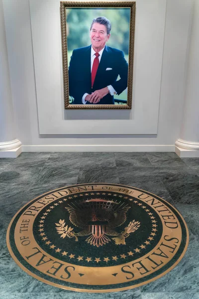 Ronald Reagan Başkanlık Kütüphanesi Birleşik Devletler Başkanı Ronald Reagan Başkanlık — Stok fotoğraf
