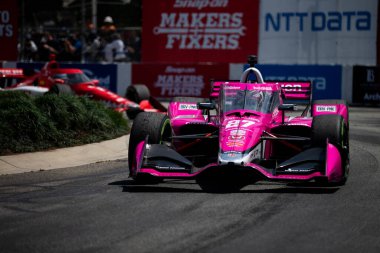Jüpiter, Florida 'dan KYLE KIRKWOOD (27), Long Beach, CA, ABD' deki Long Beach 'in Acura Grand Prix' si sırasında yolda ilerliyor..