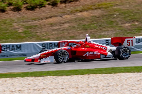 stock image JACOB ABEL (51) of Louisville, Kentucky travels through the turns during a practice for the INDY NXT By Firestone Grand Prix of Alabama at Barber Motorsports Park in Birmingham AL.