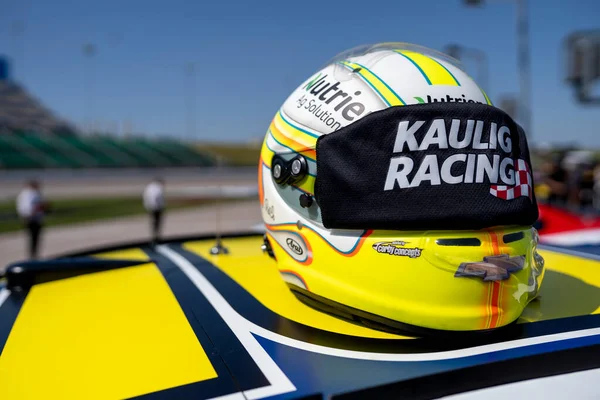 stock image AJ Allmendinger takes to the track for the ADVENT Health 400 in Kansas City, KC, USA