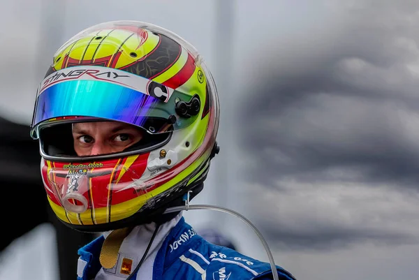 Kierowca Indycar Sting Ray Robb Payette Idaho Kwalifikuje Się Grand — Zdjęcie stockowe