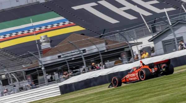 Indycar Driver Benjamin Pedersen Copenhague Dinamarca Corre Través Los Giros — Foto de Stock