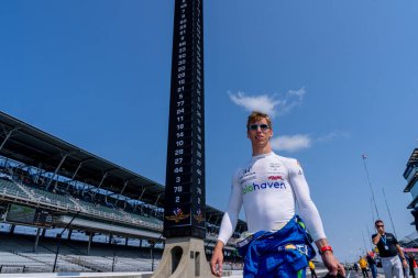INDYCAR sürücüsü, Payette, Idaho 'dan STING RAY ROBB (51) ve Rick Ware Honda takımıyla Dayle Coyne Racing, Indianapolis 500' e Indianapolis, IN, USA.  