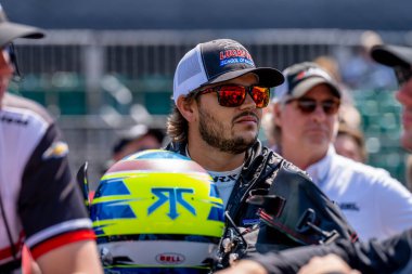 INDYCAR sürücüsü, Sheffield, İngiltere 'den STEFAN WILSON (24) ve onun Dreyer & Reinbold Racing Chevrolet takımı, Indianapolis' teki Indianapolis 500 'e katılmaya hazır olun..  