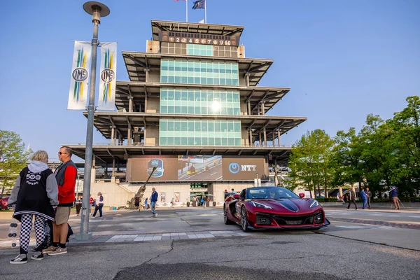 Indianapolis Motor Speedway Принимает Серию Indycar Indianapolis 500 Индианаполисе Штат — стоковое фото