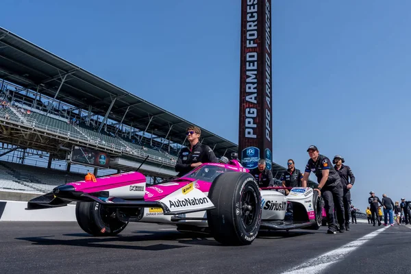 stock image INDYCAR driver, SIMON PAGENAUD (60) of Montorillon, France and his Meyer Shank Racing Honda team, prepare to qualify for the Indianapolis 500 at the Indianapolis Motor Speedway in Indianapolis, IN, USA.  