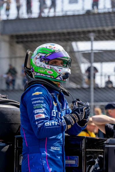 Гонщик Indycar Conor Daly Ноблсвилля Штат Индиана Команда Carpenter Racing — стоковое фото