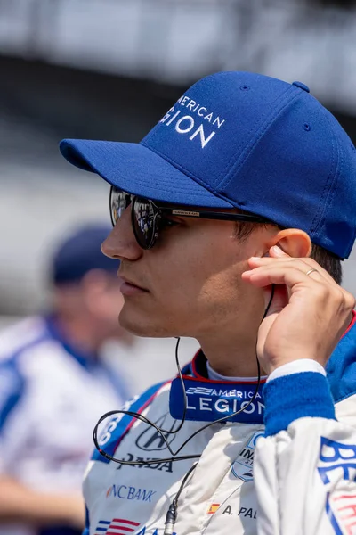 stock image INDYCAR driver, ALEX PALOU (10) of Barcelona, Spain and his Chip Ganassi Racing Honda team, prepare to qualify for the Indianapolis 500 at the Indianapolis Motor Speedway in Indianapolis, IN, USA.  