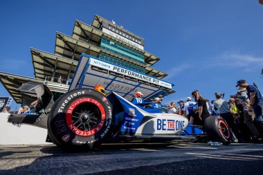 INDYCAR sürücüsü, Barcelona, İspanya 'dan ALEX PALOU (10), Indianapolis 500 için Indianapolis Motor Speedway, IN, ABD.  