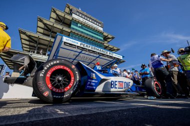 INDYCAR sürücüsü, Barcelona, İspanya 'dan ALEX PALOU (10), Indianapolis 500 için Indianapolis Motor Speedway, IN, ABD.  