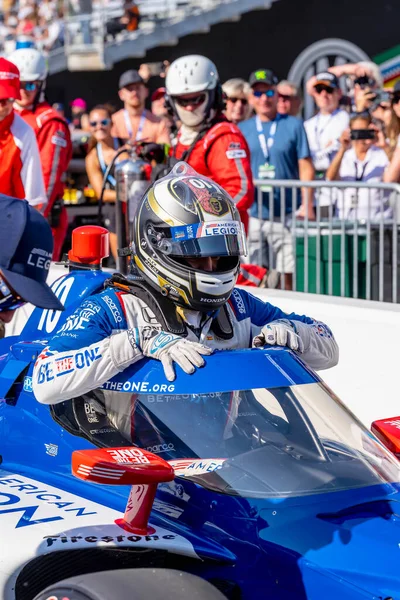 Indycar Sürücüsü Barcelona Spanya Dan Alex Palou Indianapolis 500 Için — Stok fotoğraf