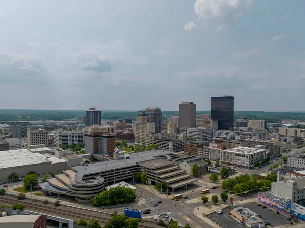Widok Lotu Ptaka Dayton Ohio Dayton Jest Szóstym Wielkości Miastem — Zdjęcie stockowe