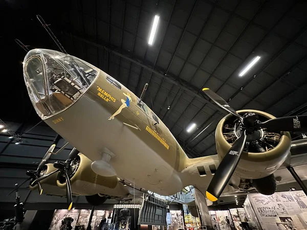 Május 2023 Dayton Memphis Belle 17F Repülőgép Látható National Museum — Stock Fotó