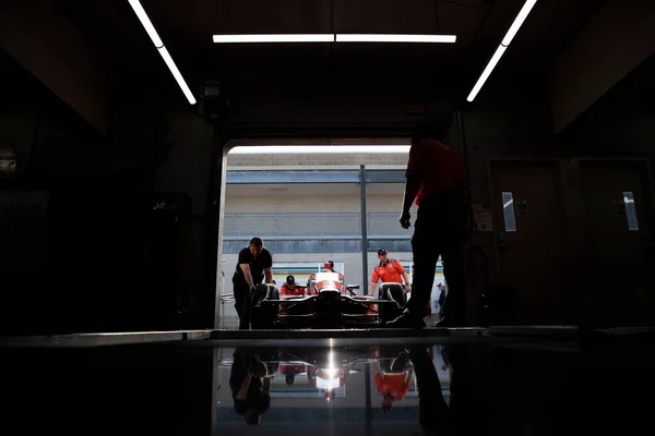 Foyt Autóversenyző Csapata Indianapolis 500 Versenyének Gyakorlását Követően Indianapolis Motor — Stock Fotó