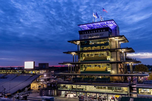 Der Indianapolis Motor Speedway Ist Gastgeber Der Indycar Serie Für — Stockfoto
