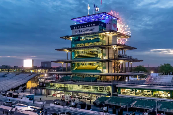 Der Indianapolis Motor Speedway Ist Gastgeber Der Indycar Serie Für — Stockfoto
