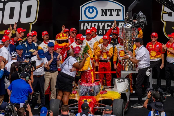 Indycar Driver Josef Newgarden Nashville Tennessee Wins Indianapolis 500 Indianapolis — Stock Photo, Image