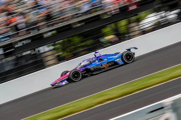 Indycar Driver Conor Daly Noblesville Indiana Races Turns Indianapolis 500 — Stock Photo, Image