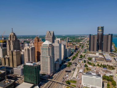 The Streets of Downtown Detroit plays host to the INDYCAR Series for the Chevrolet Detroit Grand Prix in Detroit, MI, USA.   clipart